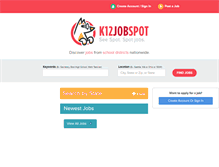 Tablet Screenshot of k12jobspot.com